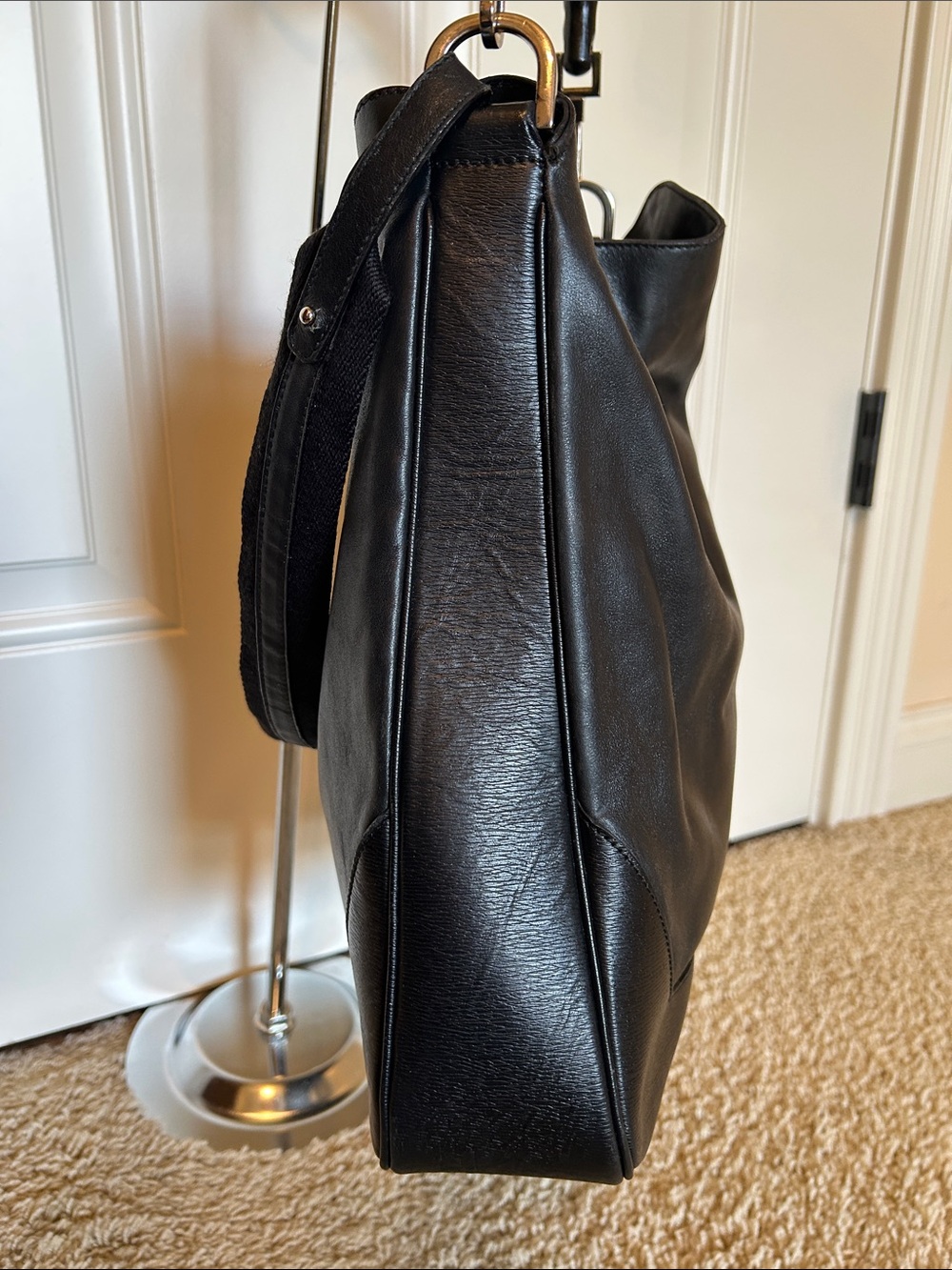 Gucci Black Leather and Bamboo Shoulder - Picture 3 of 14